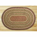 Capitol Earth Rugs Olive-Burgundy-Gray Oval Rug 13-324